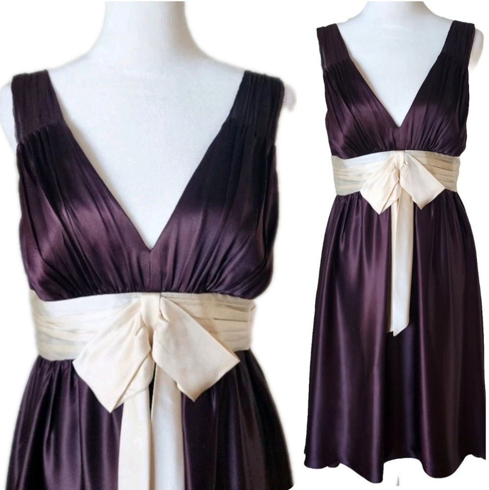 Vintage Rory Gilmore Y2K 100% Silk Shelli Segal Dress, Party - Picture 2 of 13